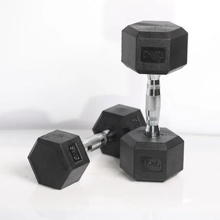 Solid Cast Iron Hexagonal Dumbbell Set for Gym